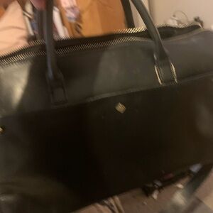 Black leather shoulder bags clean like new